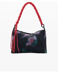Desigual - Medium Textured Bag, Polyurethane - Lyst