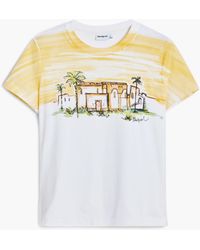 Desigual - Short-Sleeve Palm Tree T-Shirt, Cotton - Lyst