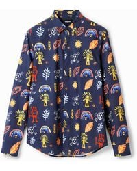Desigual - Arty Poplin Shirt, Cotton - Lyst