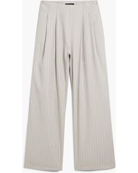 Desigual - Pleated Trousers With Waistband, Polyester - Lyst