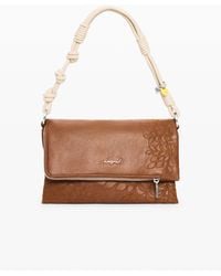 Desigual - Medium Logo Charm Bag, Polyurethane - Lyst