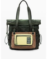 Desigual - Bicolor Waxed Voyager Backpack, Polyamide - Lyst