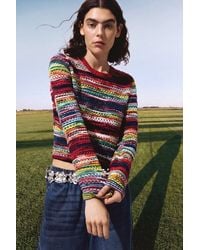Desigual - Multicolored Mottled Sweater, Cotton - Lyst