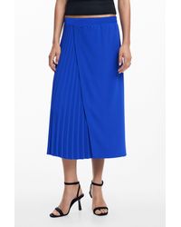 Desigual - Long Skirt, Polyester - Lyst