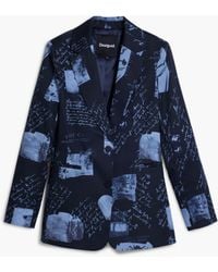 Desigual - Collage Print Blazer, Cotton - Lyst