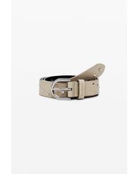 Desigual - Leather Studded Belt - Lyst