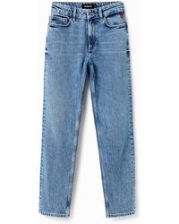 Desigual - Straight Jeans, Cotton - Lyst