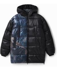 Desigual - Long Puffer Coat, Polyester - Lyst