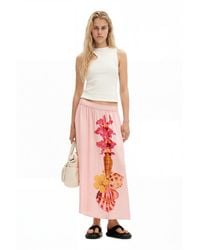 Desigual - M. Christian Lacroix Midi Skirt, Viscose - Lyst