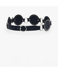 Desigual - Artikulierte Leder Gürtel, Cow Leather, Schwarz - Lyst