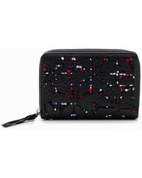 Desigual - Small Die-Cut Floral Wallet, Polyurethane - Lyst