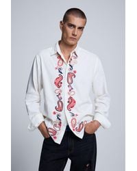 Desigual - Embroidered Shirt, Cotton - Lyst