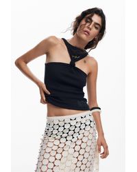 Desigual - Knotted T-Shirt, Cotton - Lyst