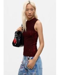 Desigual - Sleeveless Knit T-Shirt - Lyst
