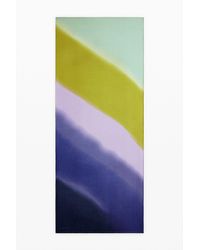 Desigual - Rectangular Scarf With Diagonal Stripes - Lyst