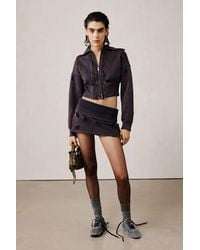 Desigual - Mini-Jupe Avec Fermeture Éclair Studio, Femme, Coton, Noir - Lyst