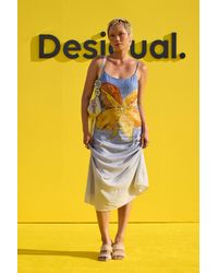 Desigual - Printed Long Dress, Viscose - Lyst