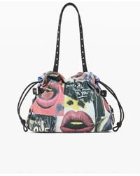 Desigual - Printed Shopper Bag, Cotton - Lyst