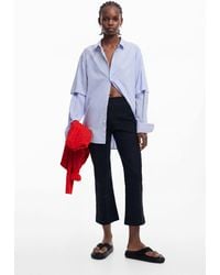 Desigual - Long Pants With Phrases, Cotton - Lyst