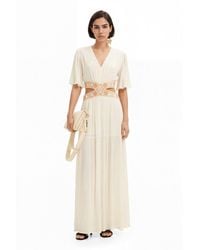 Desigual - Long Cut-Out Dress, Viscose - Lyst