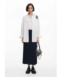 Desigual - Pleated Midi Skirt, Polyester - Lyst