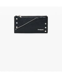 Desigual - Large Zippered Wallet, Polyurethane - Lyst
