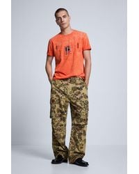 Desigual - Camouflage Cargo Pants, Cotton - Lyst