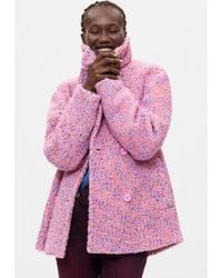 Desigual - Short Coat With Wool - Lyst