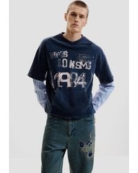 Desigual - Printed Long-Sleeve Sweatshirt, Cotton - Lyst