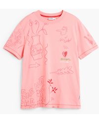 Desigual - Printed T-Shirt 100% Cotton, Cotton - Lyst