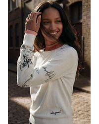 Desigual - Jersey Sleeves Lettering - Lyst