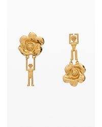 Desigual - Asymmetrical Robots Zailo Earrings - Lyst