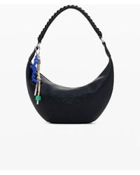 Desigual - Medium Faux Leather Bag With 3D Logo - Lyst