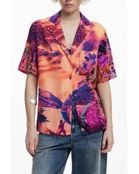 Desigual - Shirt Designed By Mr. Christian Lacroix, Viscose - Lyst