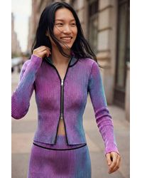 Desigual - Double-Zip Knit Jacket - Lyst