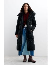 Desigual - Long Padded Coat, Polyurethane - Lyst