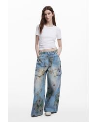 Desigual - Jeans Wide Leg Collina Strada - Lyst