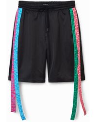 Desigual - Johnson Hartig Ribbon Shorts, Polyester - Lyst