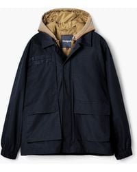 Desigual - Hooded Recycled Polyester Windbreaker Jacket - Lyst