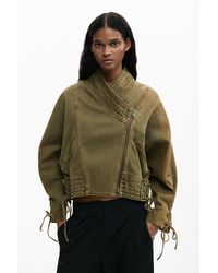 Desigual - Asymmetric Jacket, Cotton - Lyst