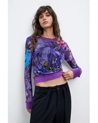 Desigual - Printed T-Shirt M. C. Lacroix, Polyester - Lyst