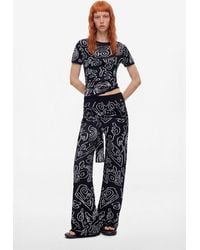 Desigual - Jacquard Knit Trousers - Lyst