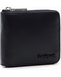 Desigual - M Padded Leather Wallet - Lyst