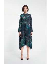 Desigual - Midi Shirt Dress Print, Viscose - Lyst