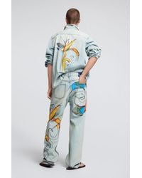 Desigual - Printed Jeans, Cotton - Lyst