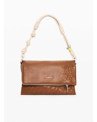 Desigual - Medium Logo Charm Bag, Polyurethane - Lyst
