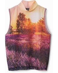 Desigual - Photographic Print T-Shirt - Lyst