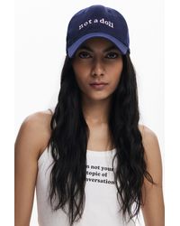Desigual - Cap "Not A Doll" Cotton - Lyst