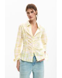 Desigual - Checkered Shirt, Cotton - Lyst
