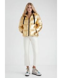 Desigual - Quilted Jacket With Removable Sleeves, Polyamide - Lyst